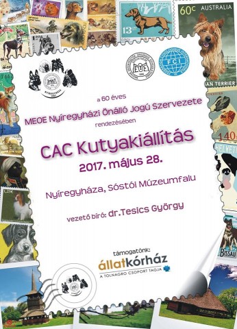 60 éves Jubileumi CAC Kutyakiállítás Nyíregyházán